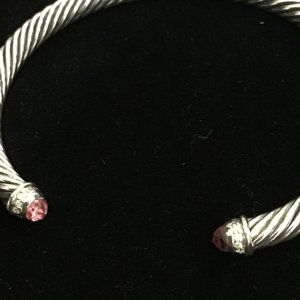 PINK Tourmaline David Yurman Cable Bracelet